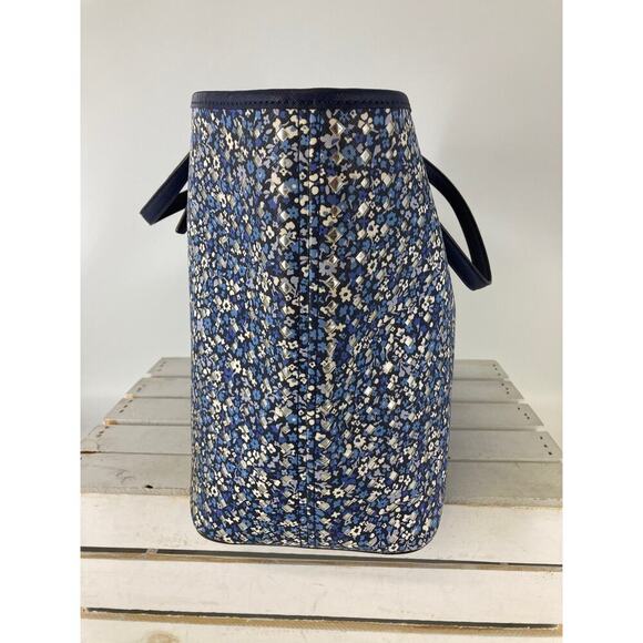 MICHAEL KORS EXTRA LARGE FLORAL PRINT LEATHER TOTE BAG - Picture 3 of 16